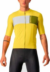 Castelli Prologo 7 Koszulka Passion Fruit/Ivory-Avocado Green M