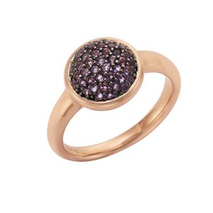 Jamelli Ring 925/- Sterling Silber rot 056 (17,8) Amethyst lila 273271087J