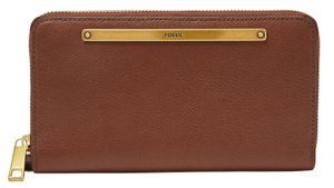 FOSSIL Geldbörse Liza Zip Around Clutch Brown braun