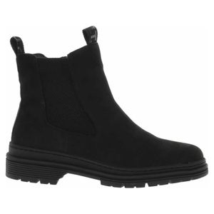 Tamaris Damen Stiefelette Chelsea Boot Leder Reißverschluss bequem 1-25436-41, Größe:38 EU, Farbe:Schwarz