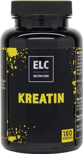 ELC Nutrition Kreatin 180 Kapseln | Kreatin Monohydrat | Nahrungsergänzungsmittel | Supplements