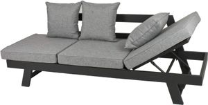 Funktionssofa DONNA Gartenmöbel Liege Sofa Couch + Sitzauflagen Rückenkissen