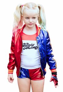 Kinder Kostüm von Harley Quinn für Suicide Squad Fans | Größe: 130