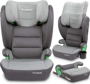 COIL Kinderautositz, Kindersitz, Autositz Weston I-SIZE, Verstellbare Kopfstütze,  Belastbarkeit 15-36 kg,ab 3 bis 12 Jahren, Dunkelgrau