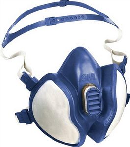 Maska s rozpúšťadlom 4251 FFA1P2RD 4Pkt Pokrývka hlavy 3M EN405:2001+A1:2009