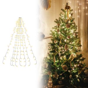 Yakimz LED Lichterkette Weihnachtsbaum 280 LEDs Baummantel 8 Lichtermodi Warmweiß