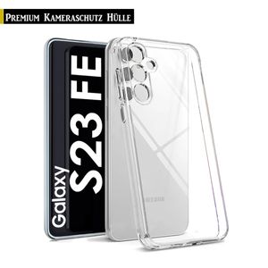 Für Samsung Galaxy S23 FE - Silikon Transparent Hülle TPU Handy Kamera Schutz Hülle Case Backcover