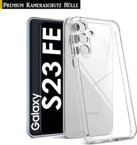 Für Samsung Galaxy S23 FE - Silikon Transparent Hülle TPU Handy Kamera Schutz Hülle Case Backcover