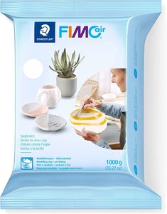 FIMO air BASIC Modelliermasse lufthärtend weiß 1.000 g tonähnlich