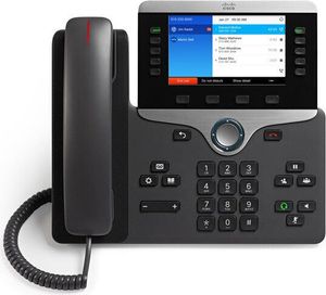 Cisco 8841, IP-Telefon, Schwarz, Silber, Kabelgebundenes Mobilteil, Tisch/Wand, Digital, 12,7 cm (5")