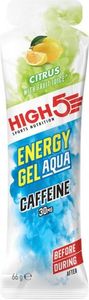 High5 Energy Gel Aqua Caffeine 66 g Zitrusfrüchte / Energie Gels / Erfrischendes, mit Koffein angereichertes Energiegel