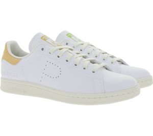 adidas Originals x Disney Low Top Schuhe nachhaltige Sneaker Stan Smith Miss Piggy & Kermit Weiß, Größe:44 2/3