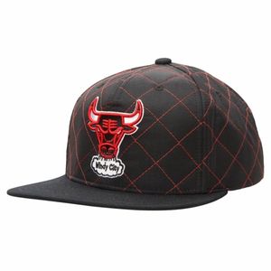 Mitchell & Ness Caps Quilted Taslan Snapback Hwc Chicago Bulls, HHSS1212CBUYYPPPBLCK