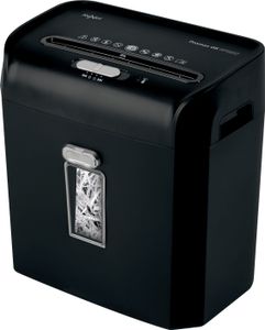 Rexel ProMax RPS812 Aktenvernichter mit Streifenschnitt P-2, 6 mm, bis 8 Blatt, schwarz
