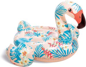 INTEX Schwimminsel "Party Flamingo" 358x315x163cm Partyinsel XXL 