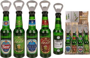 Metall-Flaschenöffner mit Magnet, Bierflasche,