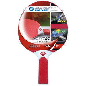 Donic-Schildkröt Tischtennis-Schläger ALLTEC Pro, Kunststoffschläger, wetterfest, rot