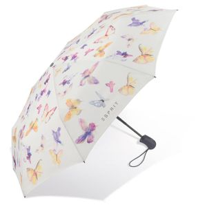 Esprit Taschenschirm Regenschirm Damen Auf-Zu-Automatik Schmetterling Butterfly