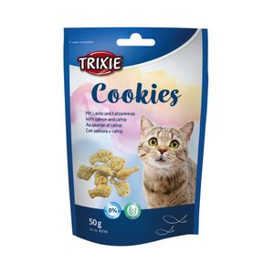 Trixie Cookies mit Lachs und Katzenminze, 1 Packung - 50g