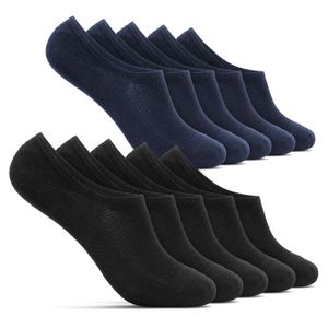 ROYALZ Sneaker Socken für Damen und Herren 10 Paar kurze unsichtbare Füßlinge - bequem modern atmungsaktiv, Farbe:5 Paar / Schwarz | 5 Paar / Dunkelblau, Größe Socken:35-38