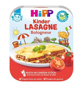 HiPP Schalenmenüs ab 1 Jahr, Pasta im ganzen Stück - Lasagne Bolognese  250g