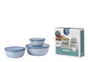 Mepal Schüssel Set Nordic Blue 3-teilig (350, 750 ml und 1.25 Liter)