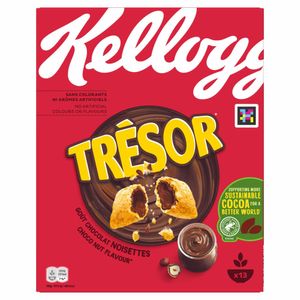 Kellogg Tresor Choco Nougat mit knusprigen Getreidekissen 410g