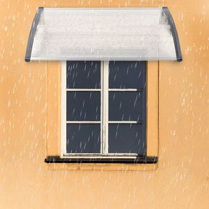 NAIZY Vordach für Haustür 120 x 100 cm - Transparent Polycarbonat Pultvordach Überdachung 5 mm, Grau (120 x 100 cm, Grau) NAIZY Vordach für Haustür 120 x 100 cm - Transparent Polycarbonat Pultvordach Überdachung 5 mm, Grau (120 x 100 cm, Grau)