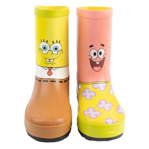 SpongeBob SquarePants - Kinder Garten-Gummistiefel, Figur NS7148 (31 EU) (Gelb/Pink/Braun)