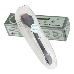 540-Needles Micro-Needle Roller medizinische Therapie Skin Care Tool Professional Titan Mikronadeln 540 Derma Nadelrolle - 0,5mm Nadellänge (schwarz + Rosy)