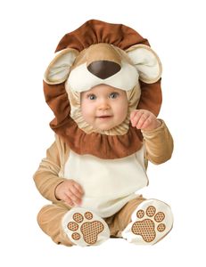 Löwen-Babykostüm Tierkostüm für Babys beige-braun