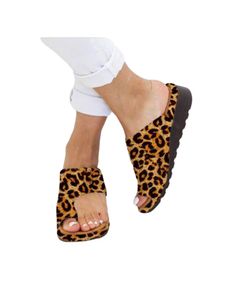 Damenmode Hausschuhe Atmungsaktive Leichte Rutschfeste Sandalen Atmungsaktive Sandalen,Farbe: Leopardenkorn ,Größe:39