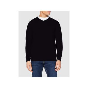 JACK & JONES JJEBASIC KNIT V NECK NOOS , Farbe:Black  / Schwarz, Größe:XXL