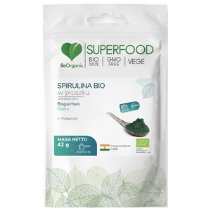 BeOrganic Spirulinaw proszku 42g BEORGANIC