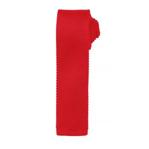 Pánská kravata Premier s pleteným vzorem (2 ks/balení) RW6946 (jedna velikost) (červená)