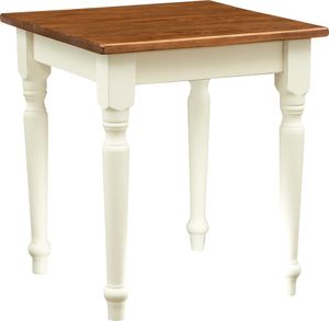 Kleine küchentische 70x70x78 cm, kleiner esstisch holz, Quadratischer holztisch, Weiß/Braun