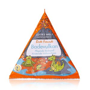 Lüttes Welt Badevulkan "Beste Freunde" - Badezusatz für Kinder - Zertifizierte Naturkosmetik