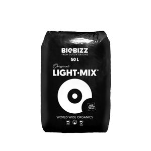 BioBizz Light-Mix 50 Liter organische Pflanzenerde mit Perlite leicht vorgedüngt