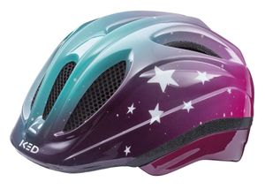 KED Helmsysteme Sport Fahrradhelm Meggy II Trend Stars pink aqua glossy 52-58 Fahrradhelme Fahrradhelme outdoorauswahl Tr12795