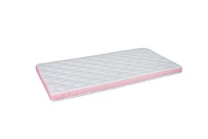 Matratze Relaxsan für Baby & Kinder 70 x 140cm, Höhe 8cm, Anpassung durch atmungsaktivem Komfortschaum, Allergiker geeignet, Pink