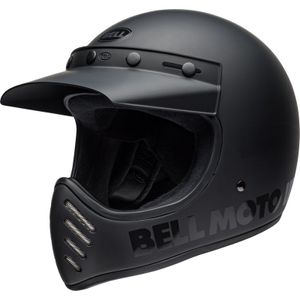 Bell Moto-3 Classic Motocross Helm (Black Matt,M (57/58))