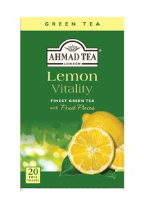 Ahmad Tea- Lemon Vitality Grüner Tee 40g, 20 Beutel