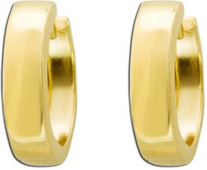 Perlen 4,5 mm Gelbgold 8kt Qualität Damen Ohrringe Klapp Creolen Gold 333 er