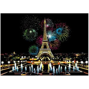Pariser Feuerwerk Kratzbild