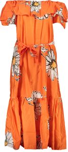DESIGUAL DÁMSKÉ DLOUHÉ ŠATY ORANGE : Barva - Orange, Velikost - M Velikost: M Barva: Orange