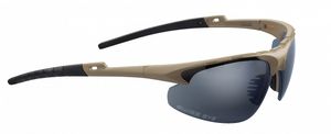 Buchner SwissEye Apache Brown ballistische Schießbrille mit Wechselgläsern Dunkelbraun