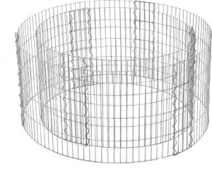SONGMICS runde Steingabione Gabione aus Metall 90 x 40 cm (Ø x H) Steinkorb 2,5 x 10 cm engmaschiges Gitter Drahtzaun aus verzinktem Stahl rostfrei GGB479 SONGMICS runde Steingabione Gabione aus Metall 90 x 40 cm (Ø x H) Steinkorb 2,5 x 10 cm engmaschiges Gitter Drahtzaun aus verzinktem Stahl rostfrei GGB479