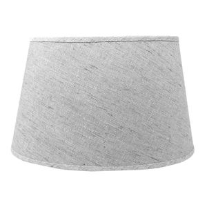 Lampenschirm für E14|E27 Fassungen grau Leinenoptik 19 cm  Polyester/Baumwolle