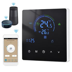 WiFi izbový termostat Digitálny inteligentný termostat pre vodné vykurovanie podlahové vykurovanie, diaľkové ovládanie pomocou aplikácie, kompatibilný s Google Home Alexa, 3A