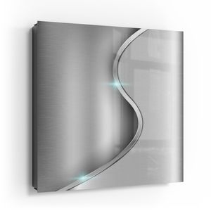 DEQORI Schlüsselkasten Glasfront schwarz rechts 30x30 cm 'Polierte Oberfläche' Box